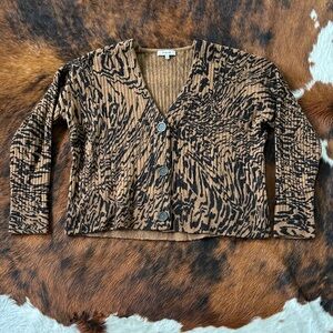 Madewell Tiger Stripped Cardigan